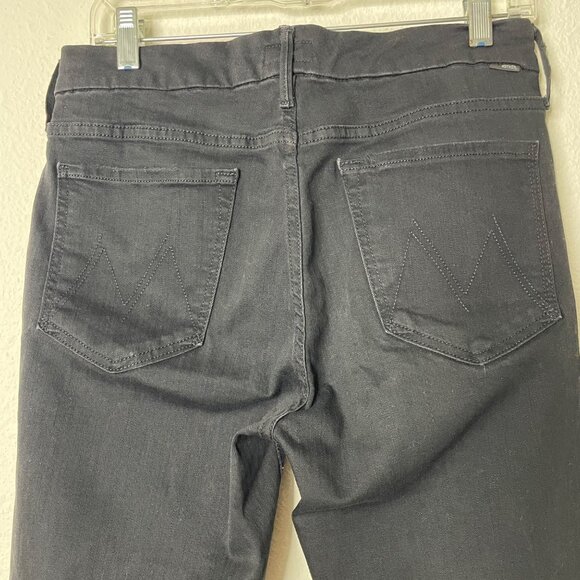 Mother Denim the Looker Ankle Fray Jeans in Guilty as Sin Wash Women’s Size 30 - Picture 11 of 12